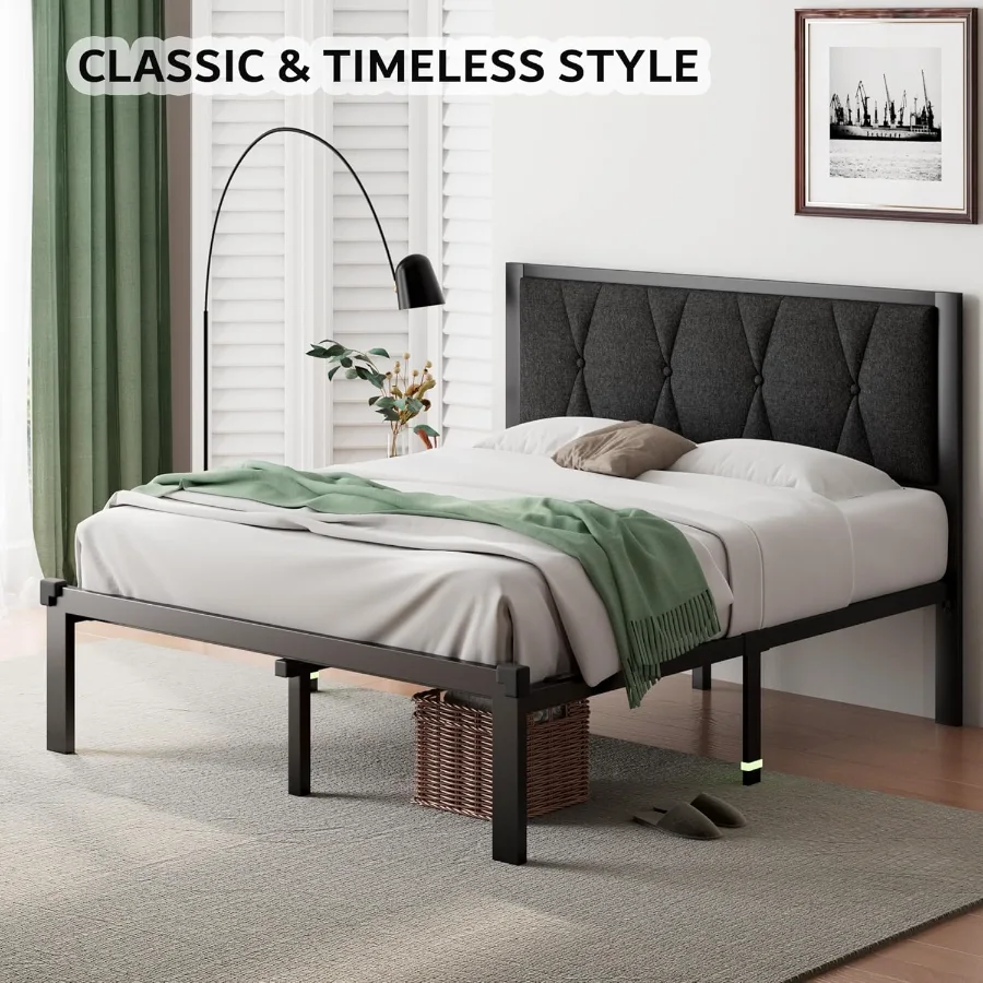 Queen Metal Bed Frame view 3