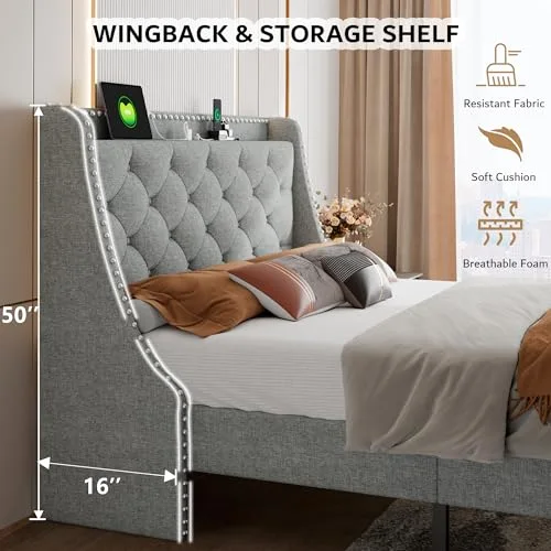 Full Metal Bed Frame view 8