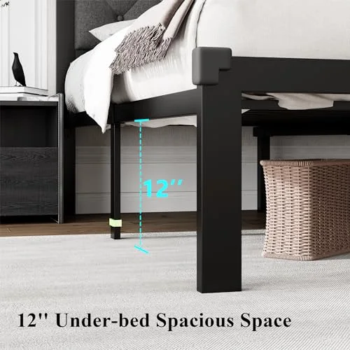 Full Size Metal Bed Frame view 2