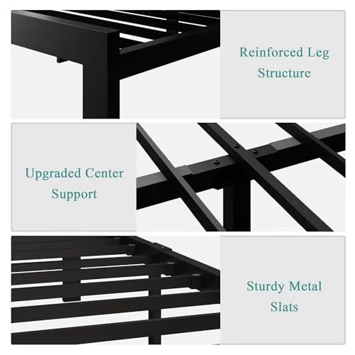 Full Size Metal Bed Frame view 5