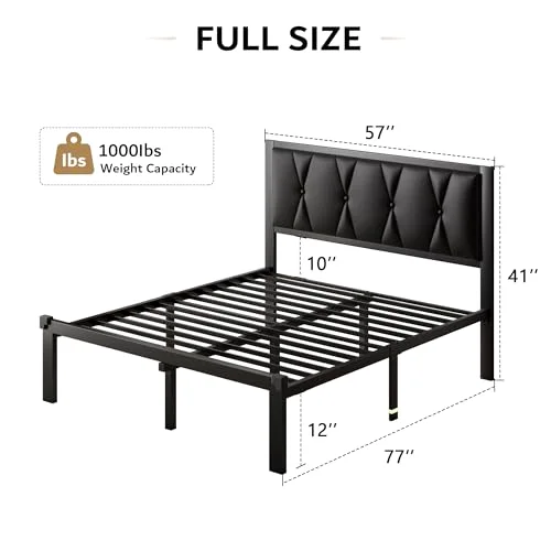 Full Size Metal Bed Frame view 7