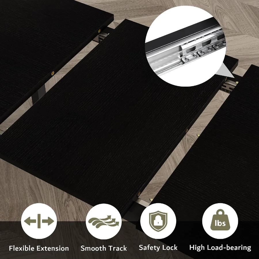 5-Piece Dining Table Set for 4-8 People view 3