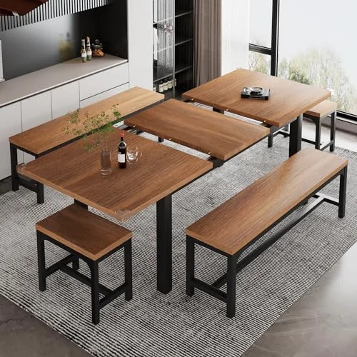 5-Piece Dining Table Set for 4-8 People view 6