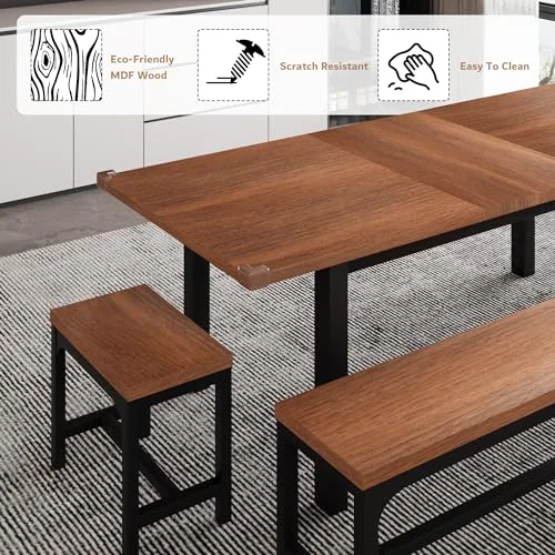 5-Piece Dining Table Set for 4-8 People view 9