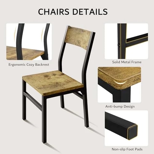 7-Piece Dining Table & Chairs Set for 4-6 view 4