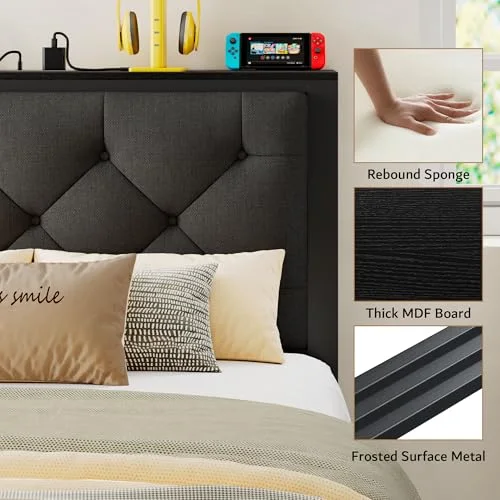 Twin Bed Frame for Kids with Storage Drawers view 3