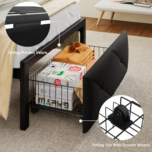 Twin Bed Frame for Kids with Storage Drawers view 5