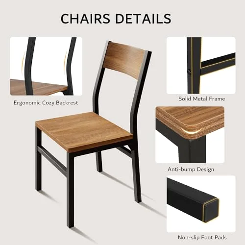 7-Piece Dining Table Set with 6 Chairs view 4