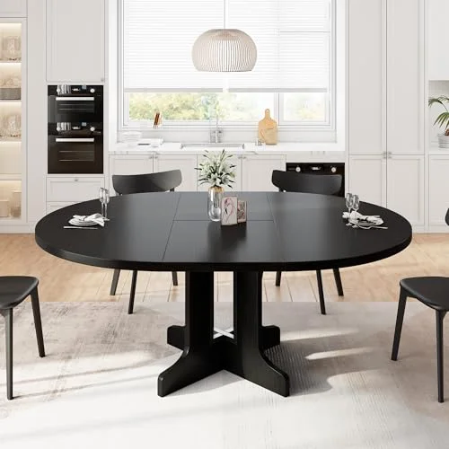 59" Extendable Round Dining Table for 4-6 view 3
