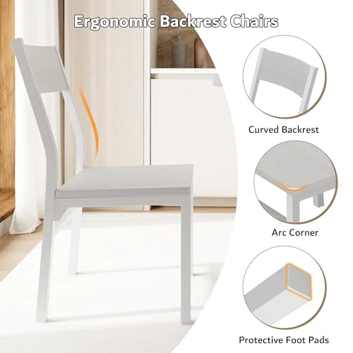 5-Piece Round Dining Table Set for 4-6 view 10
