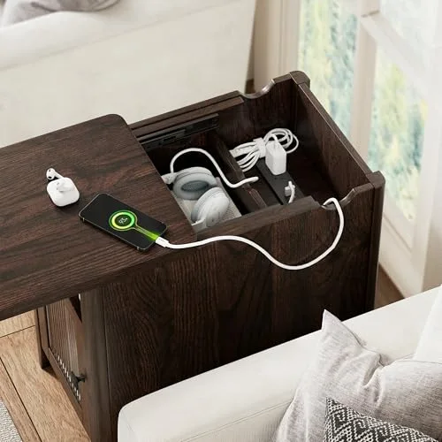 Night Stand Set of 2 with Charging Station view 5