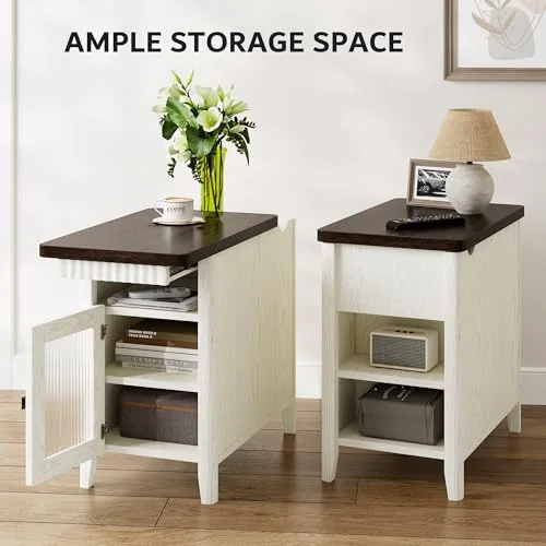 Night Stand Set of 2 with Charging Station view 8