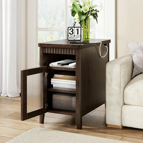 End Table Set of 2 with Charging Station view 3