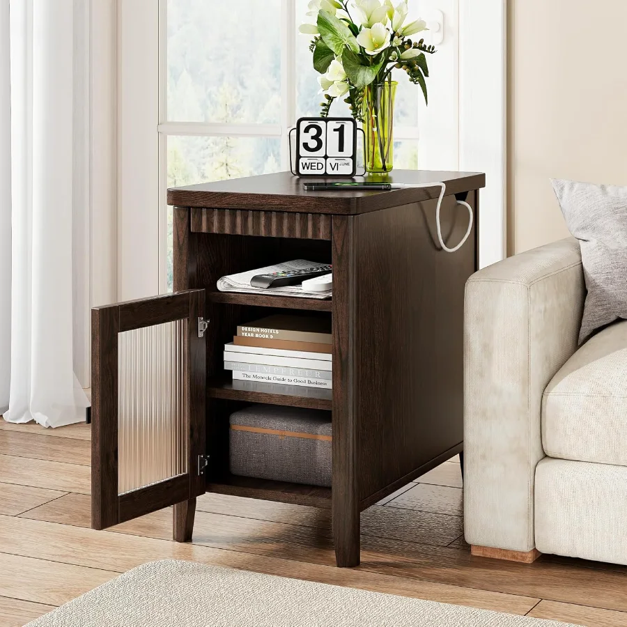 End Table with Charging Station view 3