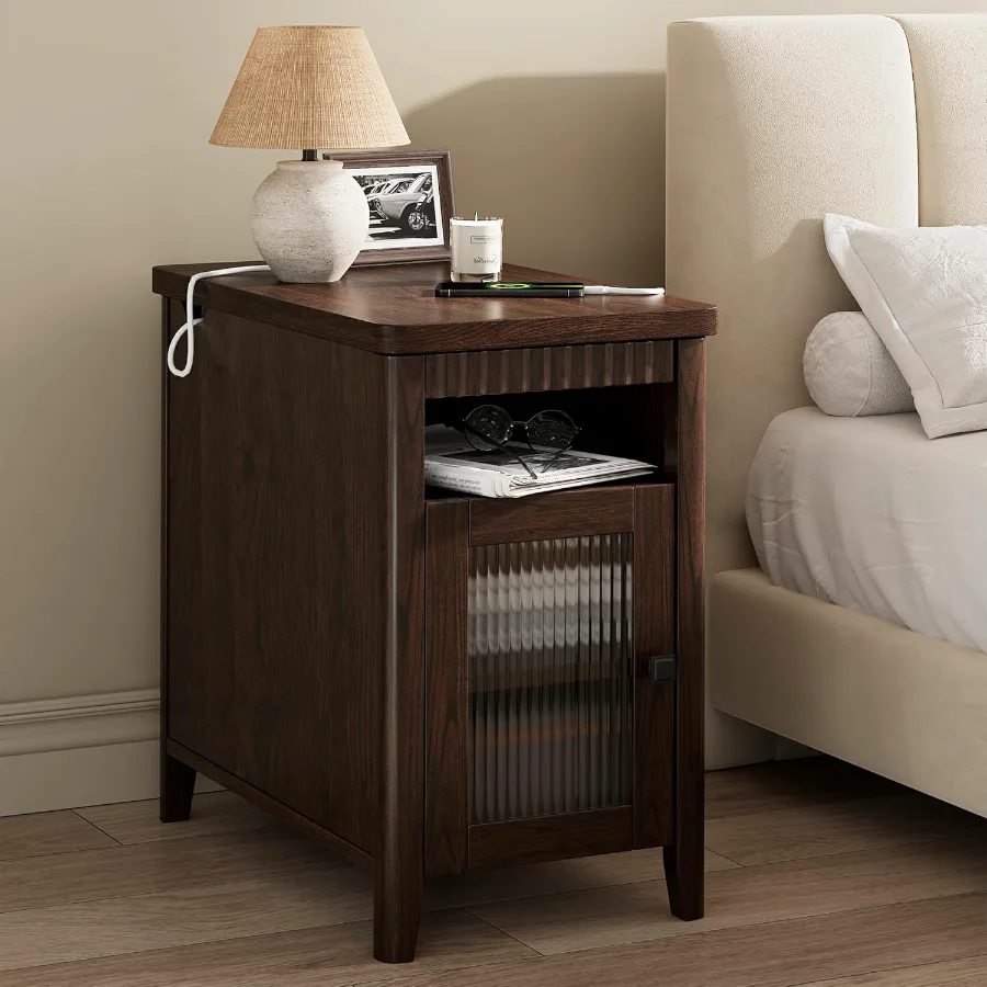 End Table with Charging Station view 4
