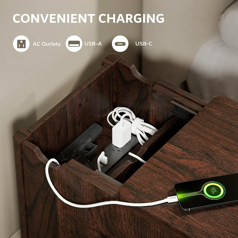 End Table with Charging Station view 5
