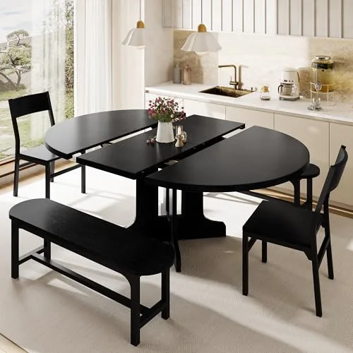 5-Piece Round Dining Table Set for 4-6 view 3