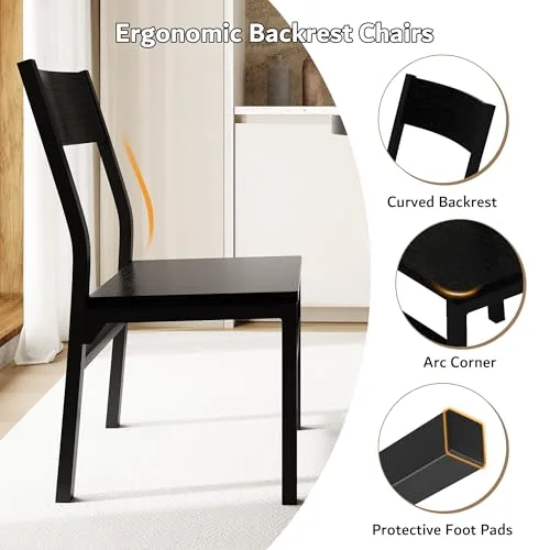 5-Piece Round Dining Table Set for 4-6 view 5