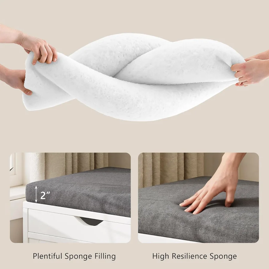 Shoe Storage Bench view 4