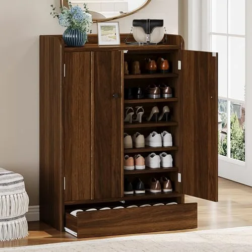 6-Tier Shoe Cabinet with Drawer view 6