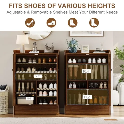 6-Tier Shoe Cabinet with Drawer view 10