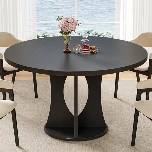 47-Inch Round Dining Table for 4-6 People view 6