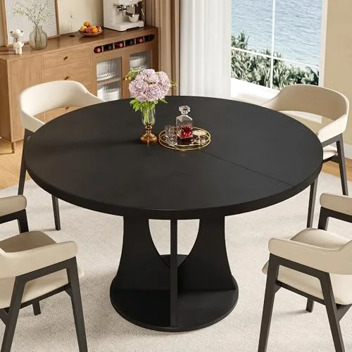 47-Inch Round Dining Table for 4-6 People view 9