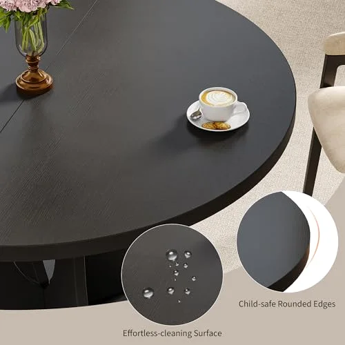 47-Inch Round Dining Table for 4-6 People view 10