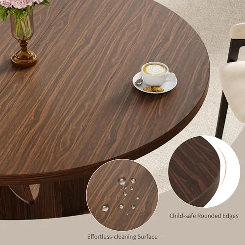 47-Inch Round Dining Table for 4-6 People view 3