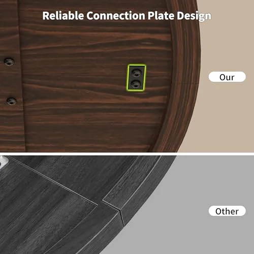 47-Inch Round Dining Table for 4-6 People view 4