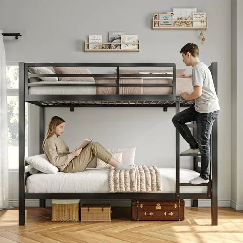 Metal Bunk Bed Twin Over Twin view 3