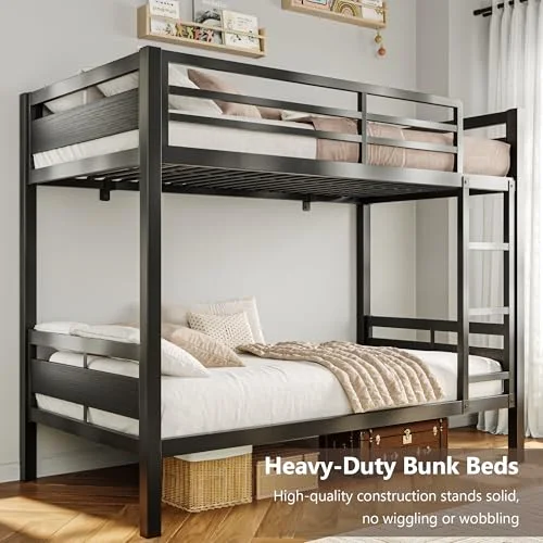 Metal Bunk Bed Twin Over Twin view 4
