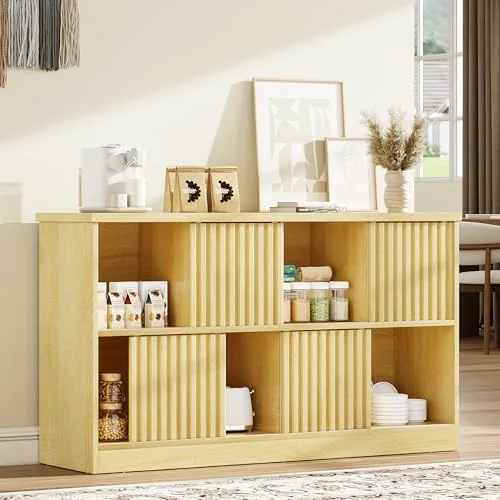 8 Cube Bookshelf with Sliding Doors view 5