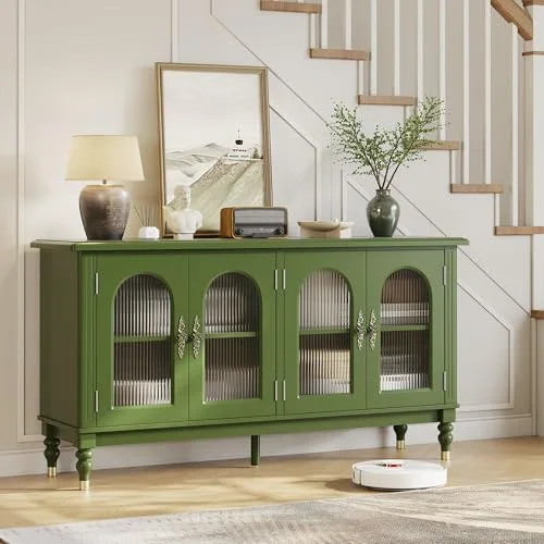 Fluted Arched Buffet Cabinet with Storage view 10
