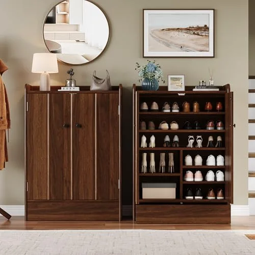 6-Tier Shoe Cabinet with Drawer Set of 2 view 6