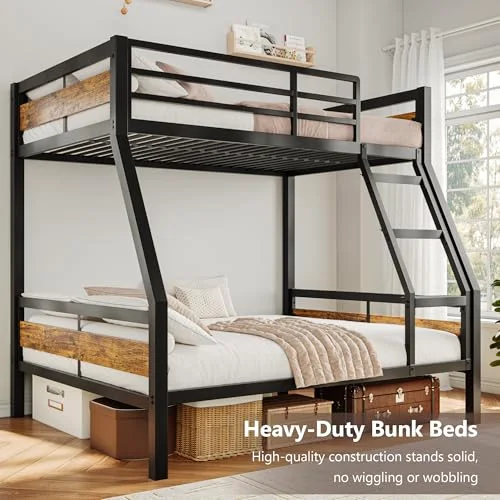 Metal Bunk Bed Twin Over Full view 9
