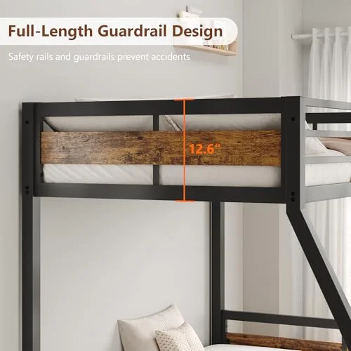 Metal Bunk Bed Twin Over Full view 10