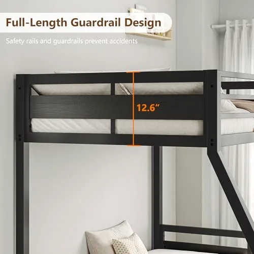 Metal Bunk Bed Twin Over Full view 5