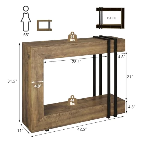42.5-Inch Console Table for Entryway view 7