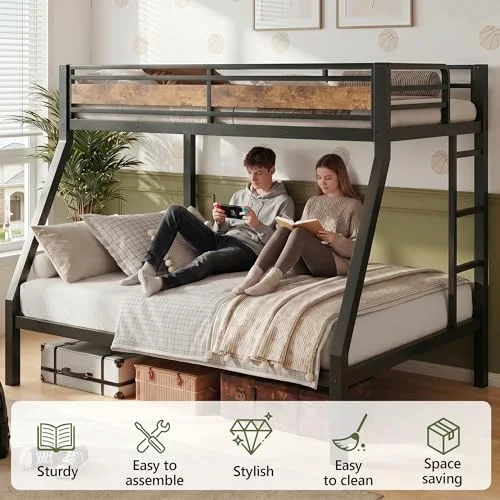 Heavy Duty Twin Over Full Bunk Beds view 10