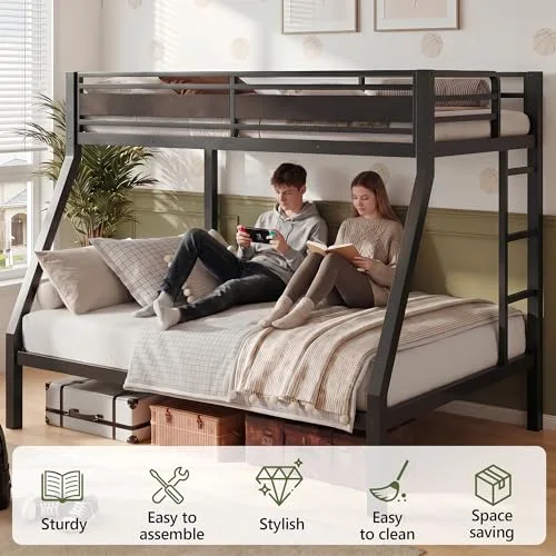 Heavy Duty Twin Over Full Bunk Beds view 5