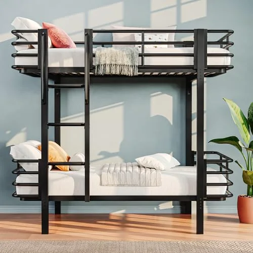 Metal Bunk Bed Twin Over Twin view 6