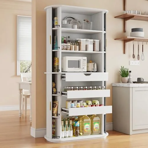 Kitchen Pantry with Sliding Doors