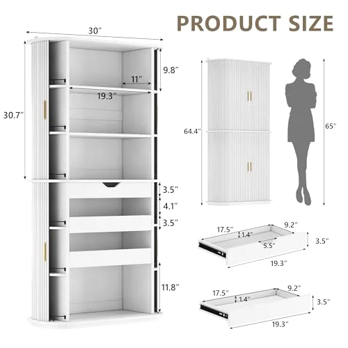 Kitchen Pantry with Sliding Doors view 2