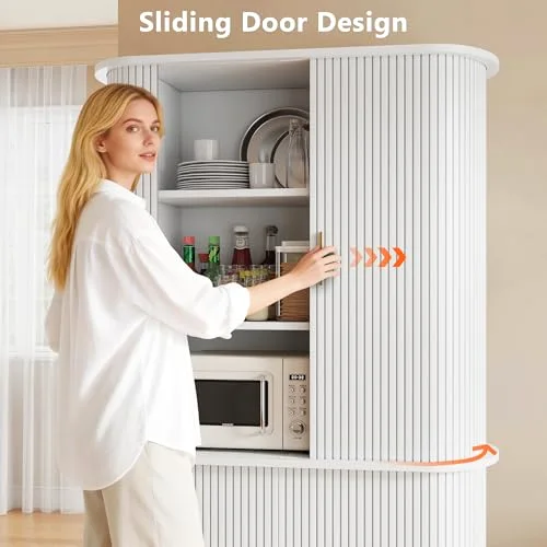 Kitchen Pantry with Sliding Doors view 5
