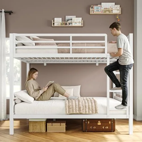 Metal Bunk Bed Full Over Full view 3