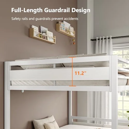Metal Bunk Bed Full Over Full view 5