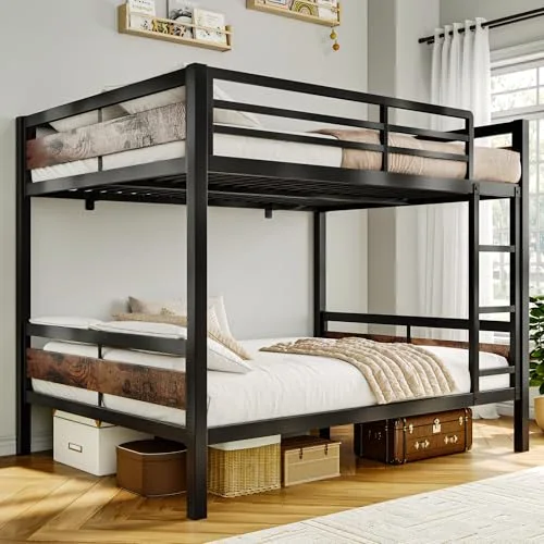 Metal Bunk Bed Full Over Full view 6