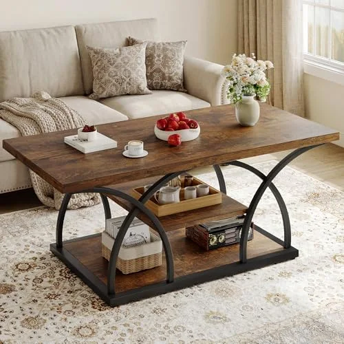 Rustic Coffee Table with Storage