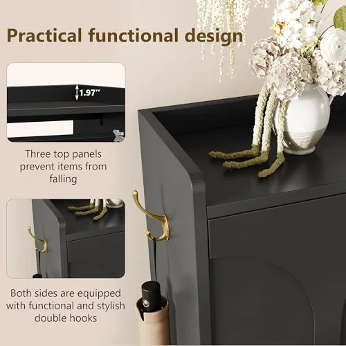 Shoe Cabinet with 2 Flip Drawers view 4